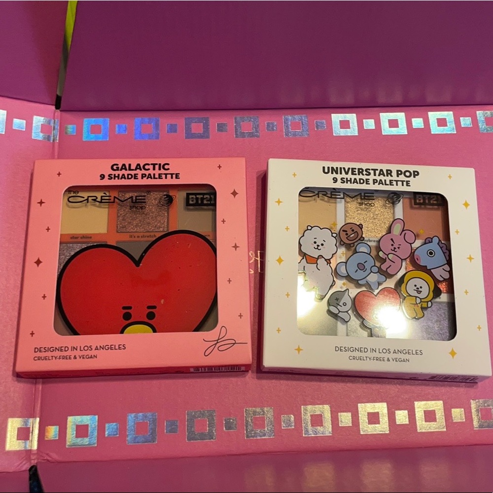 The Creme Shop x BT21 9 Pan Eyeshadow Palette x2